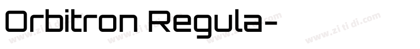Orbitron Regula字体转换